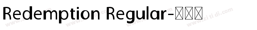 Redemption Regular字体转换